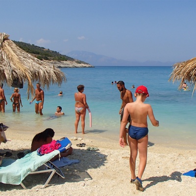 Plaża Xigia - naturalne spa siarkowe na Zakynthos