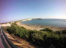 Plaża Gerakas, Zakynthos - widok na plażę z platformy widokowej